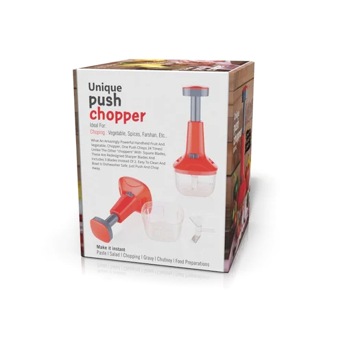 Multicolor Hand Push Vegetable Chopper