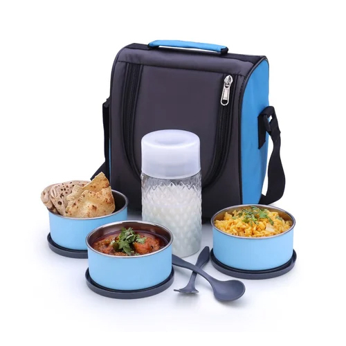 Plastic Lunch Box - Color: Blue