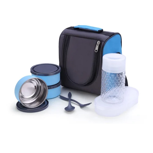 Plastic Lunch Box - Color: Blue