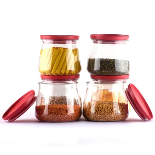 Air Tight Matuki Container - Plastic, 900ml Capacity | Transparent Color, Microwave & Oil Safe, Spill-proof Design