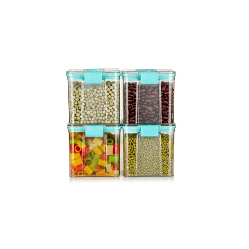 Lock N Seal Container - 700ml Plastic | Transparent Design, Airtight Seal, Locking Lid, Microwave & Dishwasher Safe, Kitchen Use