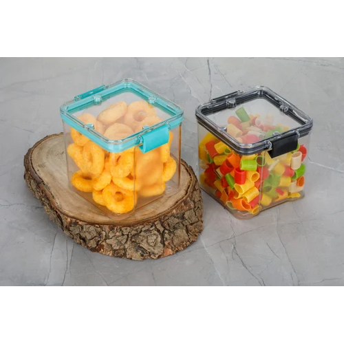 Lock N Seal Container - 700ml Plastic | Transparent Design, Airtight Seal, Locking Lid, Microwave & Dishwasher Safe, Kitchen Use