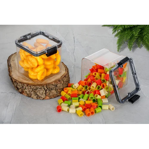 Lock N Seal Container - 700ml Plastic | Transparent Design, Airtight Seal, Locking Lid, Microwave & Dishwasher Safe, Kitchen Use