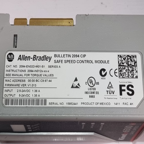 Allen Bradley 2094-en02d-m01-s1 Kinetix 6500 Servo Drive