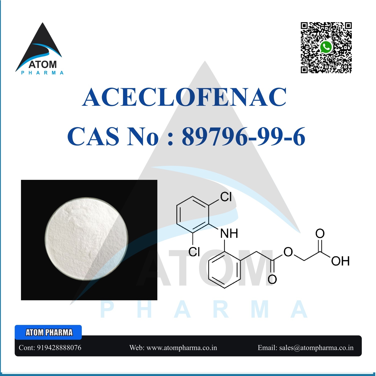 White Aceclofenac Api