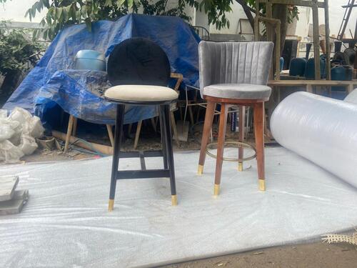 रेस्तरां कैफे के लिए लकड़ी का कुशन बार कुर्सी