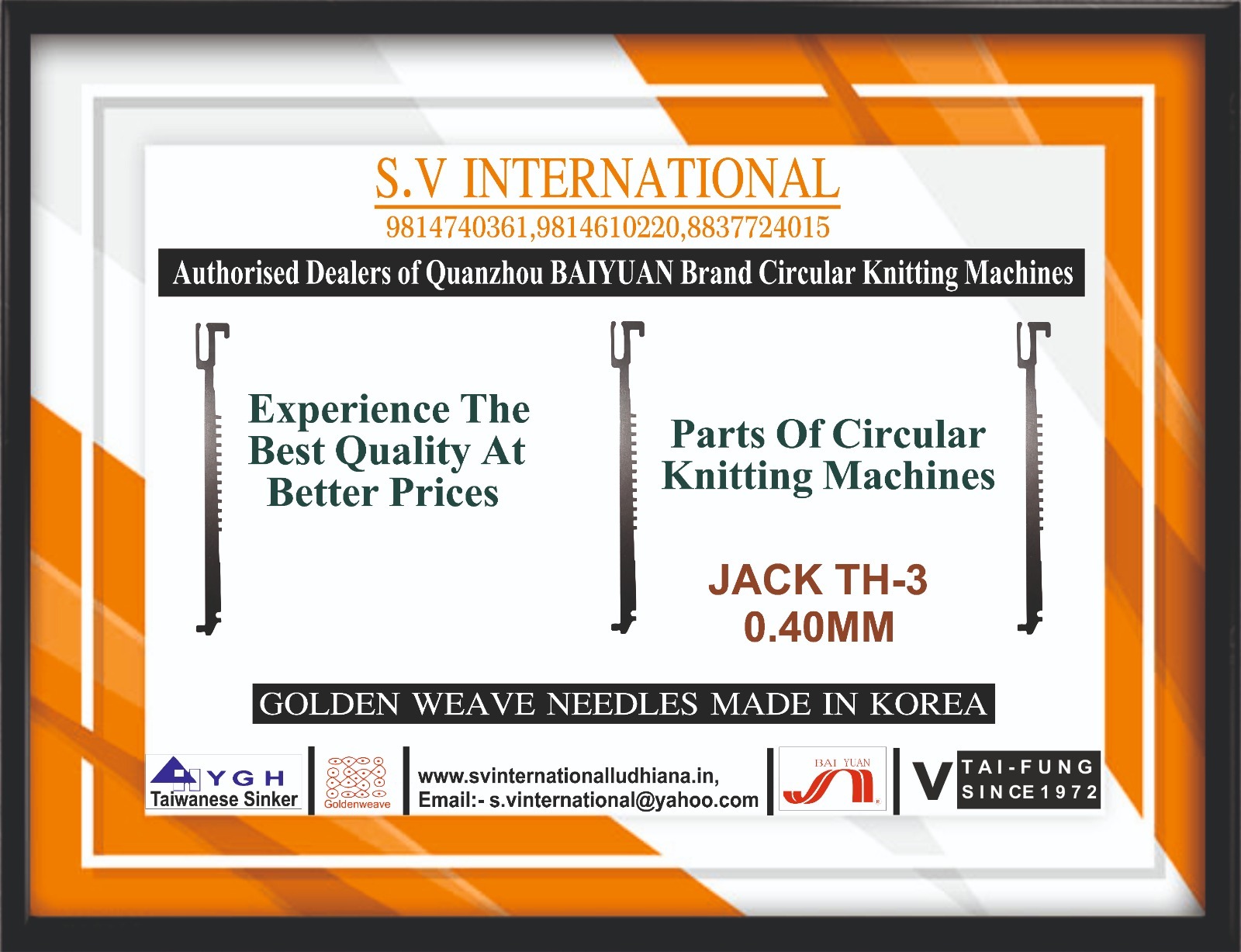Jack Th-3 0.40mm - Steel, 50-60mm Length, Silver Color | Consistent Gauge, Durable Design, Precise Knitting, Reliable Function