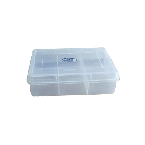 विभिन्न उपलब्ध प्लास्टिक 6 पार्टिशन बॉक्स