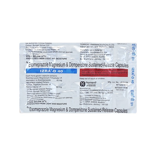 Esomeprazole Magnesium And Domperidone Capsules General Medicines
