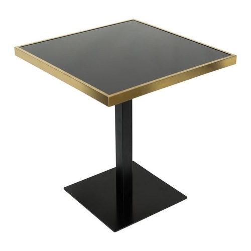 Iron Leg Wooden Top Dainng Table For Rastaurant Cafe