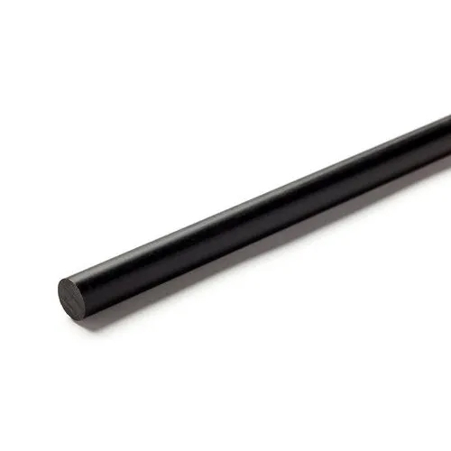 Black Nylon Rod - 300 mm & 1 Meter Length | Solid, UV Resistant, 99% Pure Nylon