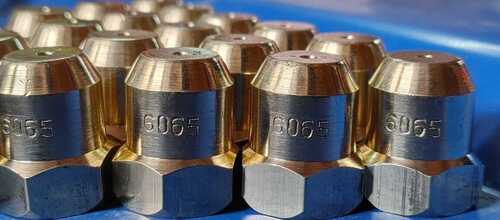 Flat Cone Spray Nozzle - Metal, Various Sizes Available | Industrial Use, Lightweight 50 Grams, Versatile Application