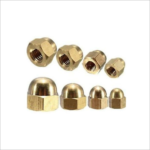 Glossy Brass Dome Nut
