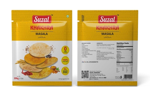 मसाला खाखरा पैकेजिंग का साइज़: 200G