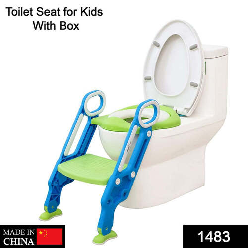 Multi / Assorted 2 In 1 Training Foldable Ladder Potty Toilet Seat For Kids (1483)