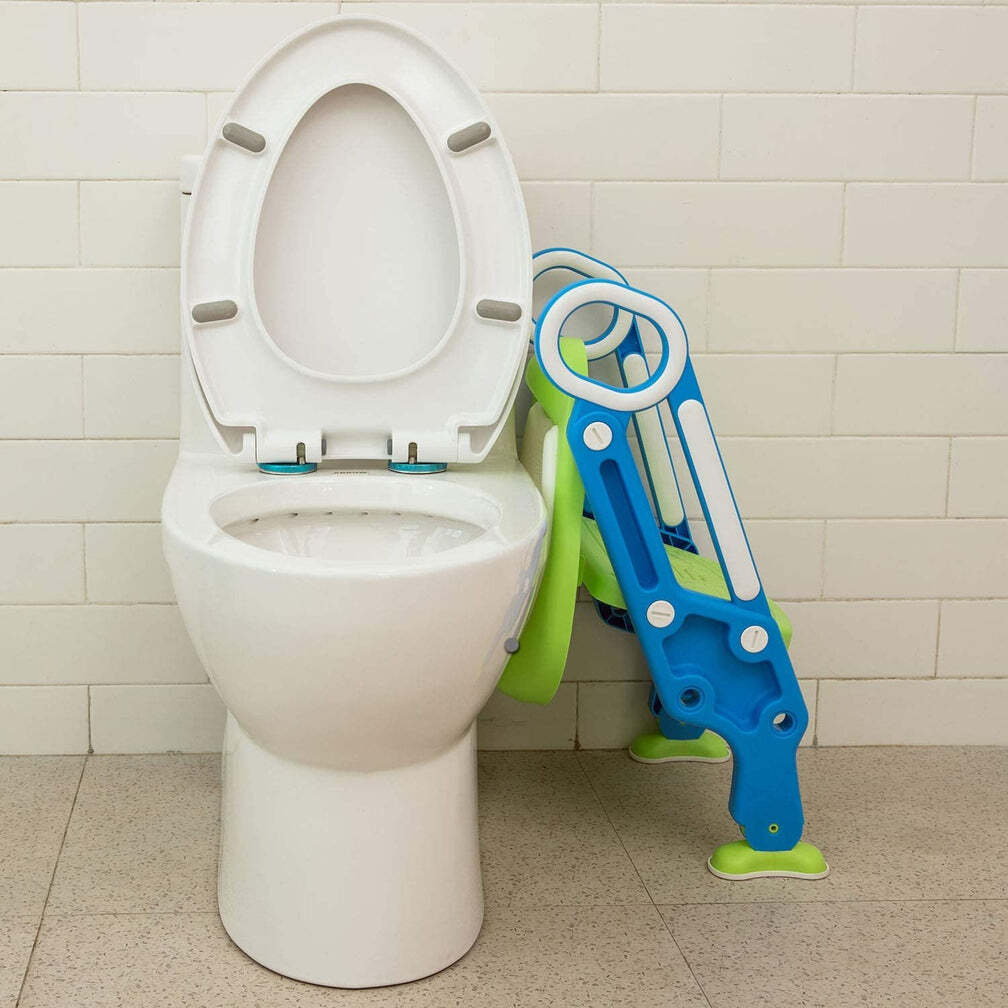 Multi / Assorted 2 In 1 Training Foldable Ladder Potty Toilet Seat For Kids (1483)