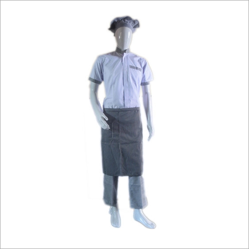 व्हाइट असिस्टेंट शेफ यूनिफॉर्म
