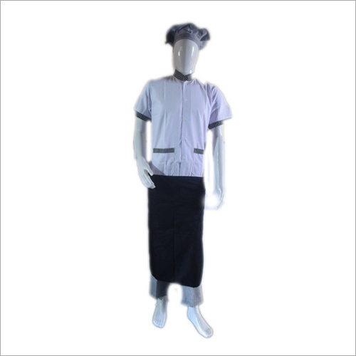 व्हाइट फाइव स्टार शेफ यूनिफॉर्म