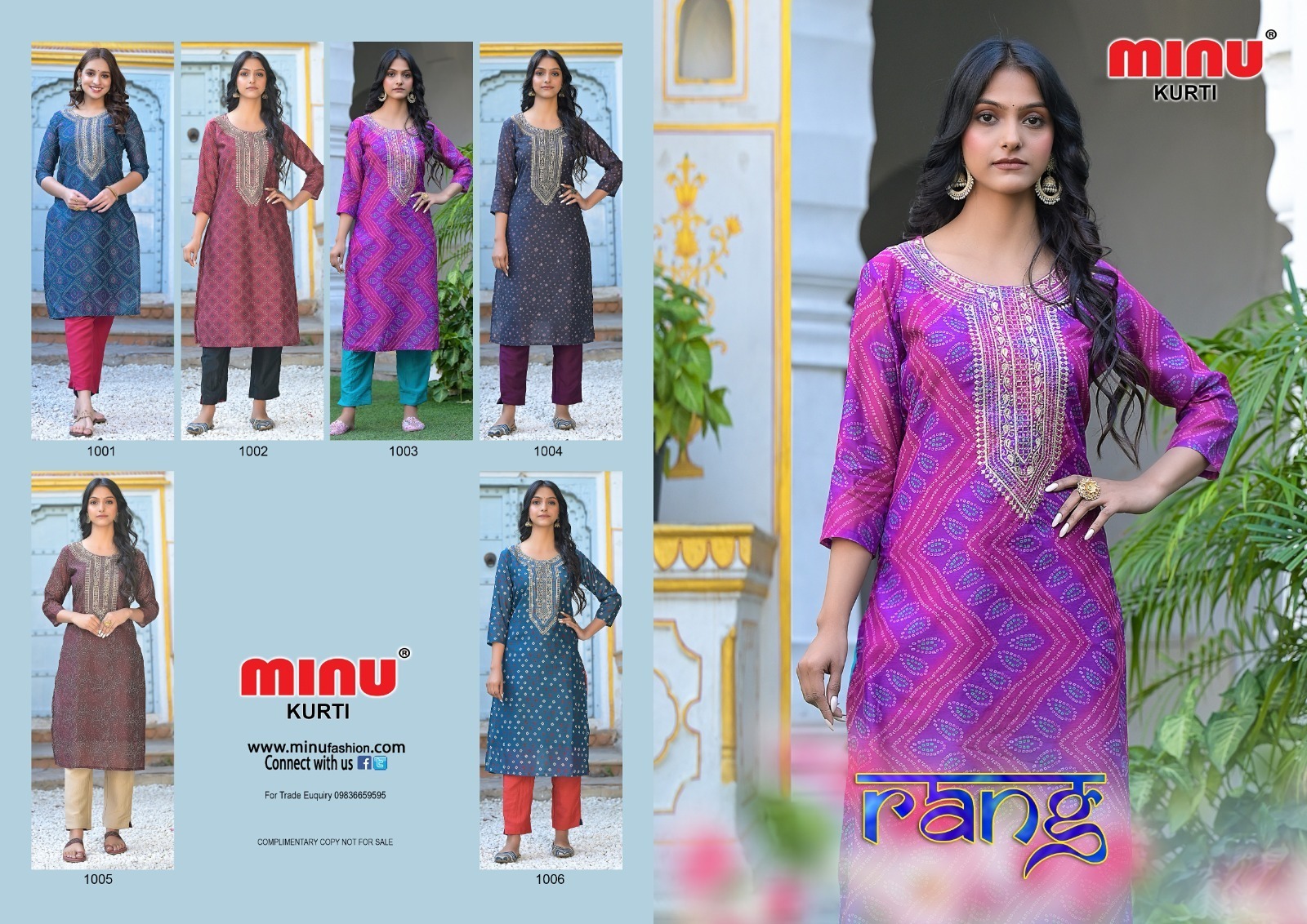 Chanderi Bandej Print Embroidery Kurti With Pant - M, L, Xl Sizes Available | Elegant 6 Dressing Set For Women