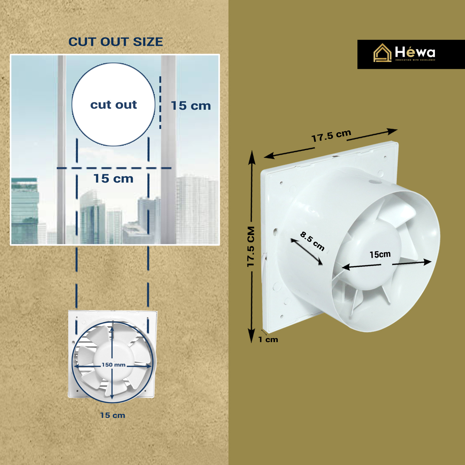 Domestic Exhaust Fan Blade Diameter: 6 Inch (In)