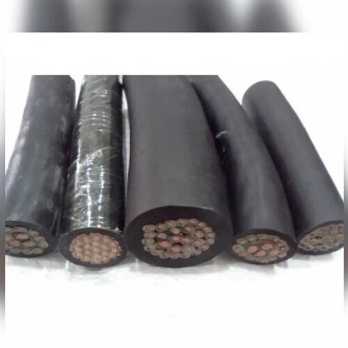 Epr Rubber Cables - 35 Sqmm Size, Black Color | Food-safe, Waterproof, 4-core, Stranded Copper Conductor, Non-toxic, Efficient For Enhanced Productivity