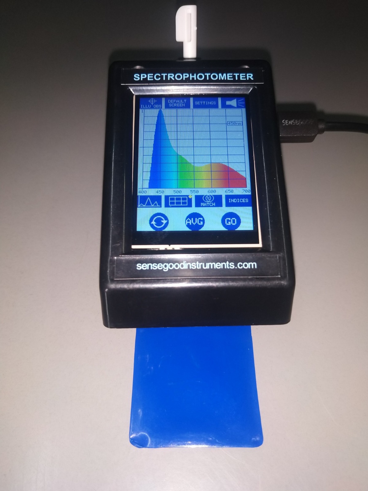 Usb Communication Hardware Enabled Color Spectrophotometer