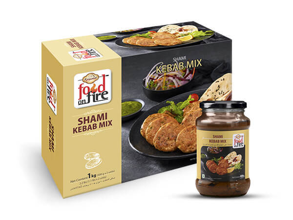 Karamat Shami Kebab Mix - 1 Kg Ready To Cook Marinade, Make 15 Kg Protein, Traditional Patty Of Meat With Fillings & Spices