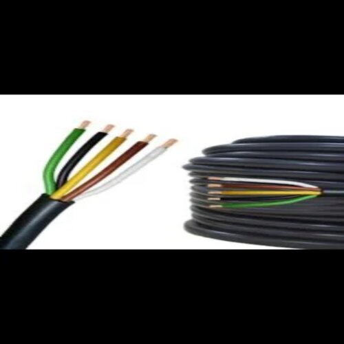 Pvc Multi Core Flexible Cables - Copper 2.5 Sqmm, 4 Core, Black | 100 Meter Length, Electromagnetic Shielding, Industrial Usage
