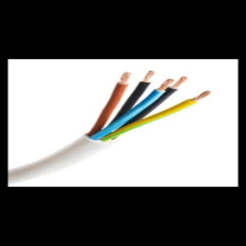 Pvc Multi Core Flexible Cables - Copper 2.5 Sqmm, 4 Core, Black | 100 Meter Length, Electromagnetic Shielding, Industrial Usage