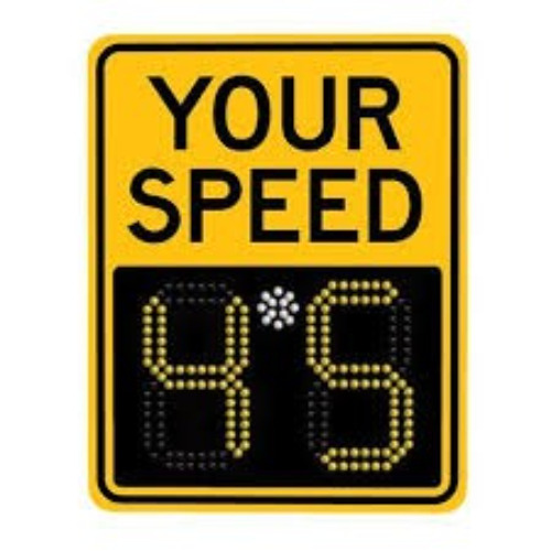 Multicolor Radar Speed Display