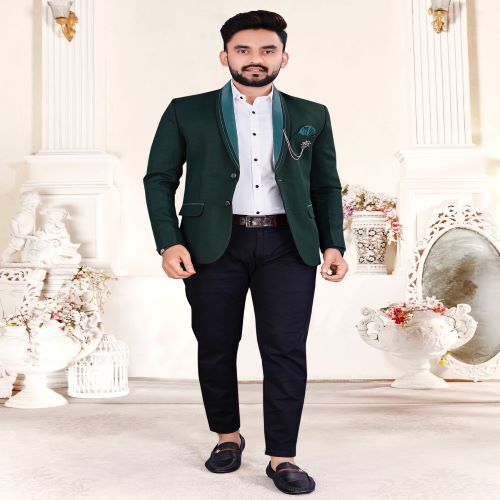 Mens Blazer - Tailored Fit, Luxurious Soft Fabric, Classic Navy Color | Perfect For Formal And Casual Occasions