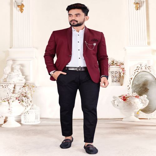 Mens Blazer - Tailored Fit, Luxurious Soft Fabric, Classic Navy Color | Perfect For Formal And Casual Occasions
