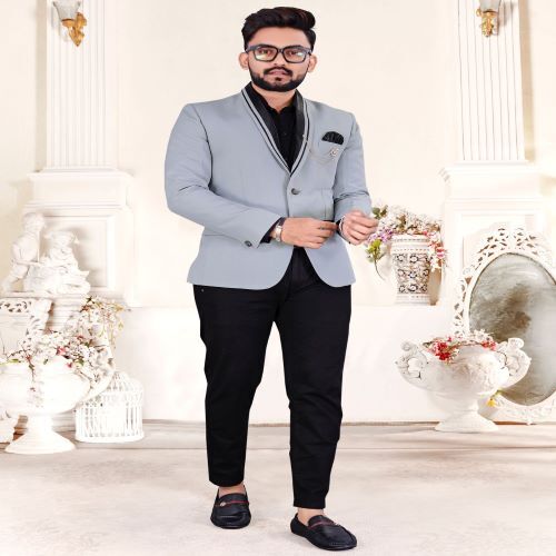 Mens Blazer - Tailored Fit, Luxurious Soft Fabric, Classic Navy Color | Perfect For Formal And Casual Occasions
