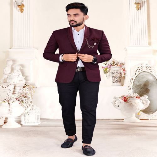 Mens Blazer - Tailored Fit, Luxurious Soft Fabric, Classic Navy Color | Perfect For Formal And Casual Occasions