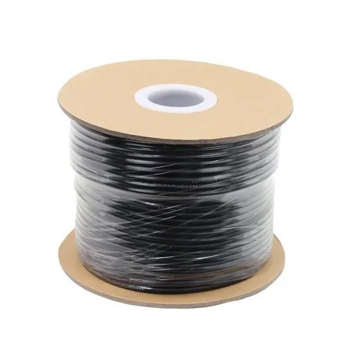 Screened Cable 1.5 Sq Mm 2 Core - 100 Meter Length, Black Color, Mylar Tape Overall Shielded, Higher Electrical Strength & Short Circuit Rating