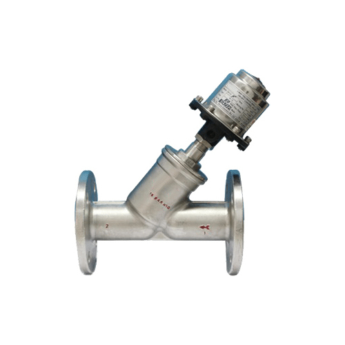 Y Type Pneumatic Control Valve - Stainless Steel, Various Sizes Available | Durable For Steam, Water, Air, And Gas Control