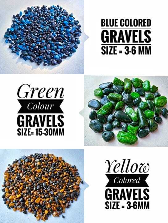 Small And Medium Size Round Polished Blue Color Coated Pebbles Stone And Gravels Price Per Tone - Artificial Stone Type: Solid Surface