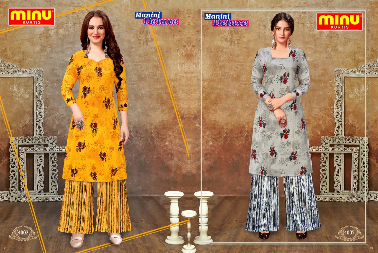 Multi Manini Delux Combo-07 Women Short Kurti