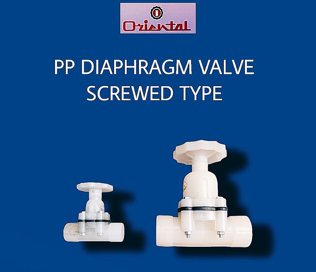 Plastic Screwed Type Pp Diaphragm Valve