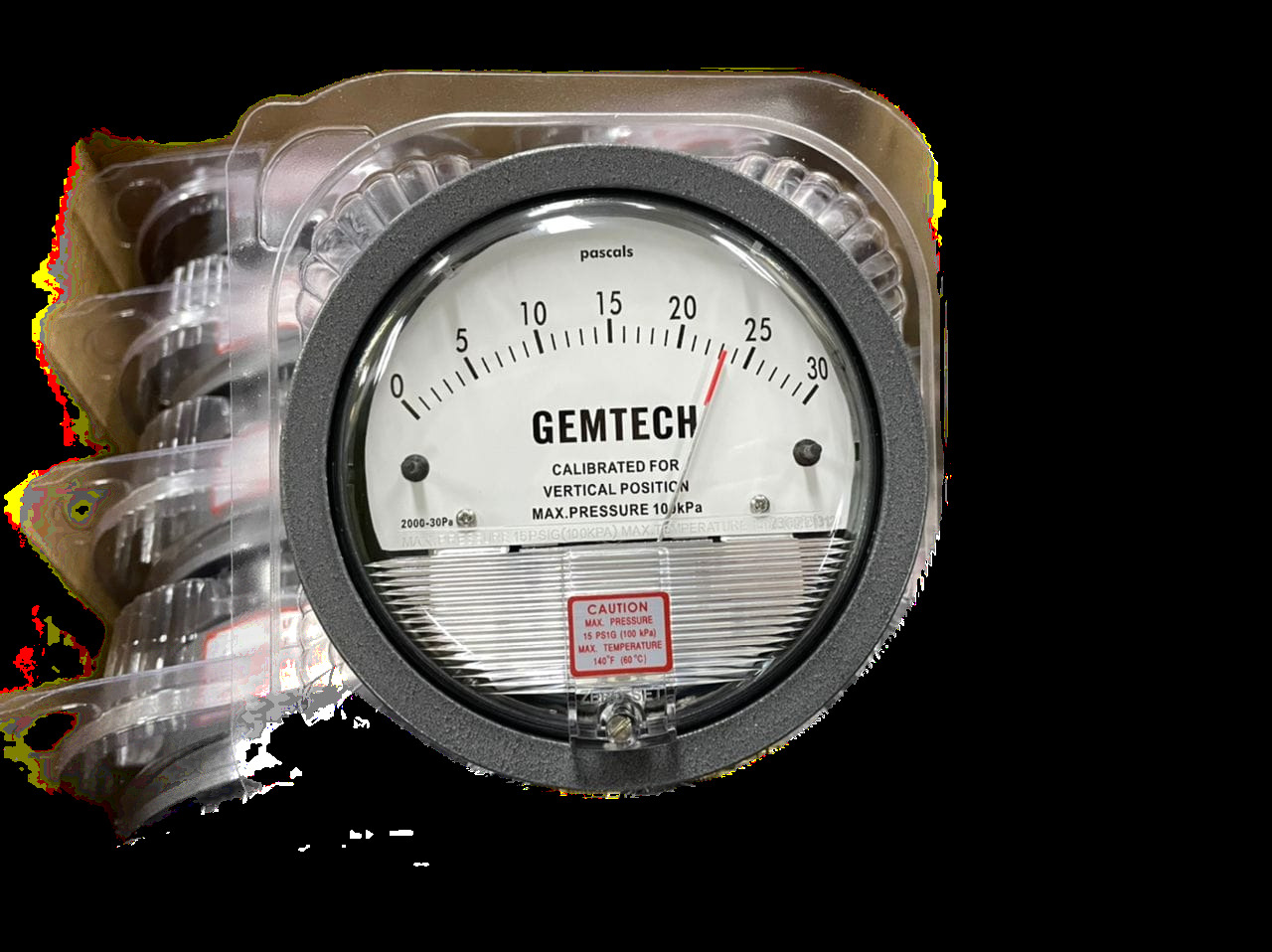 Gemtech Instruments Differential Pressure Gauge Range 0-50 Mm Accuracy: A 2% (-Ha Model A 1) Of Fs (A 3% (-Ha A 1.5%) On -0