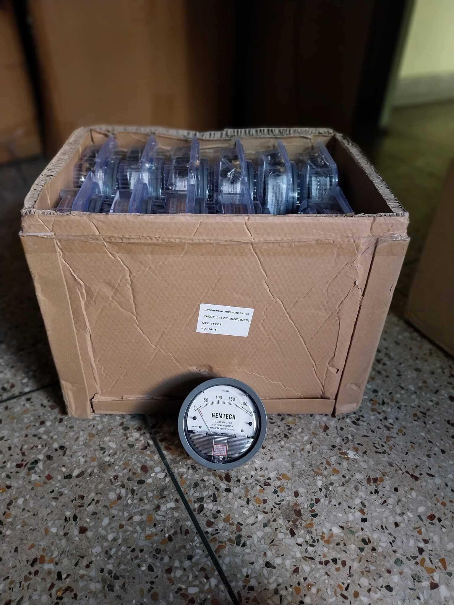 Gemtech Differential Pressure Gauge Accuracy: A 2% (-Ha Model A 1) Of Fs (A 3% (-Ha A 1.5%) On -0