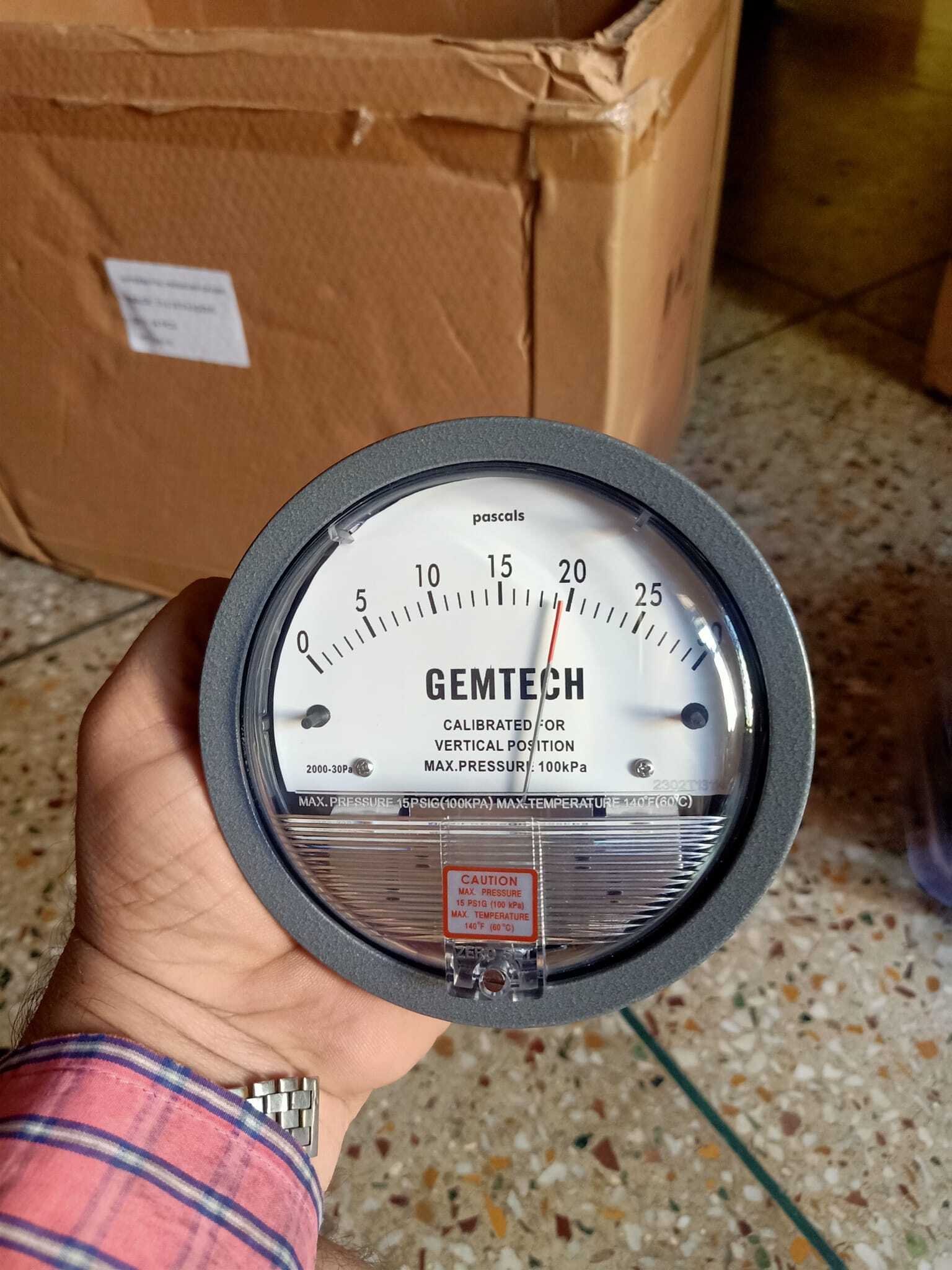 Gemtech Differential Pressure Gauge Supplier In India Accuracy: A 2% (-Ha Model A 1) Of Fs (A 3% (-Ha A 1.5%) On -0