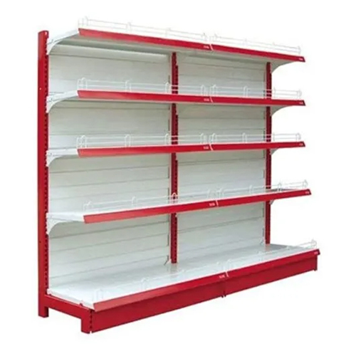 व्हाइट सुपरमार्केट किराने की दुकान रैक