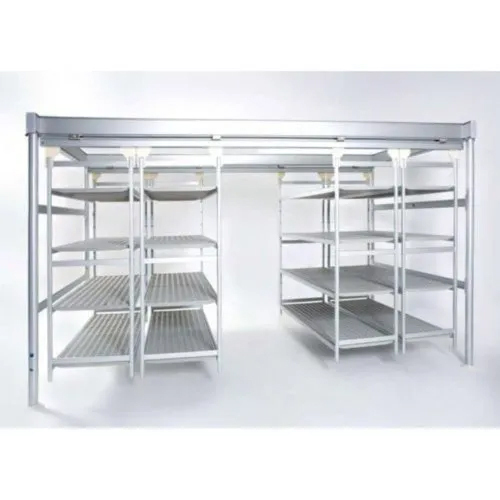Silver Cold Storage Room Rack