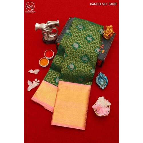 विभिन्न उपलब्ध एथनिक कांची कोरा सिल्क साड़ी