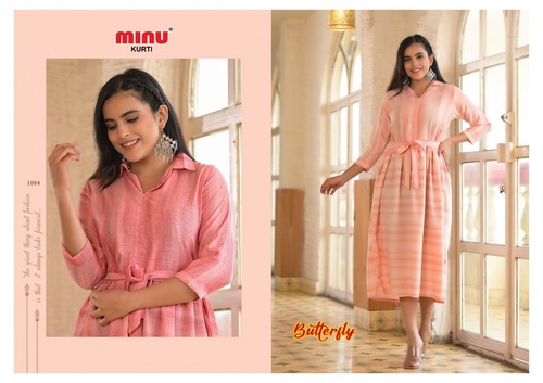 Multi Butterfly Kurti