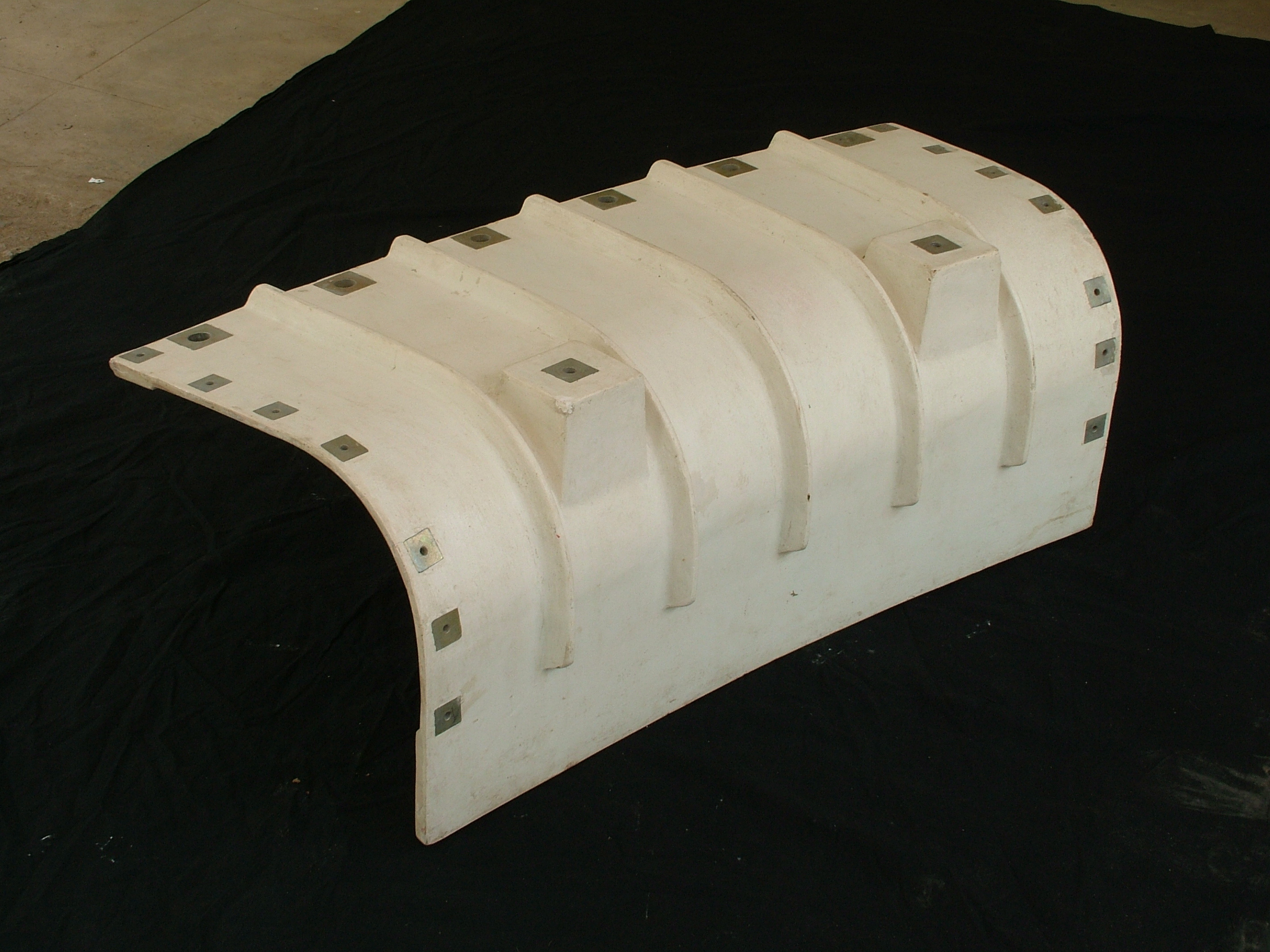 Air Guide Single Segment - Metal Construction , Modular Airflow Direction Fins For Industrial Hvac Systems