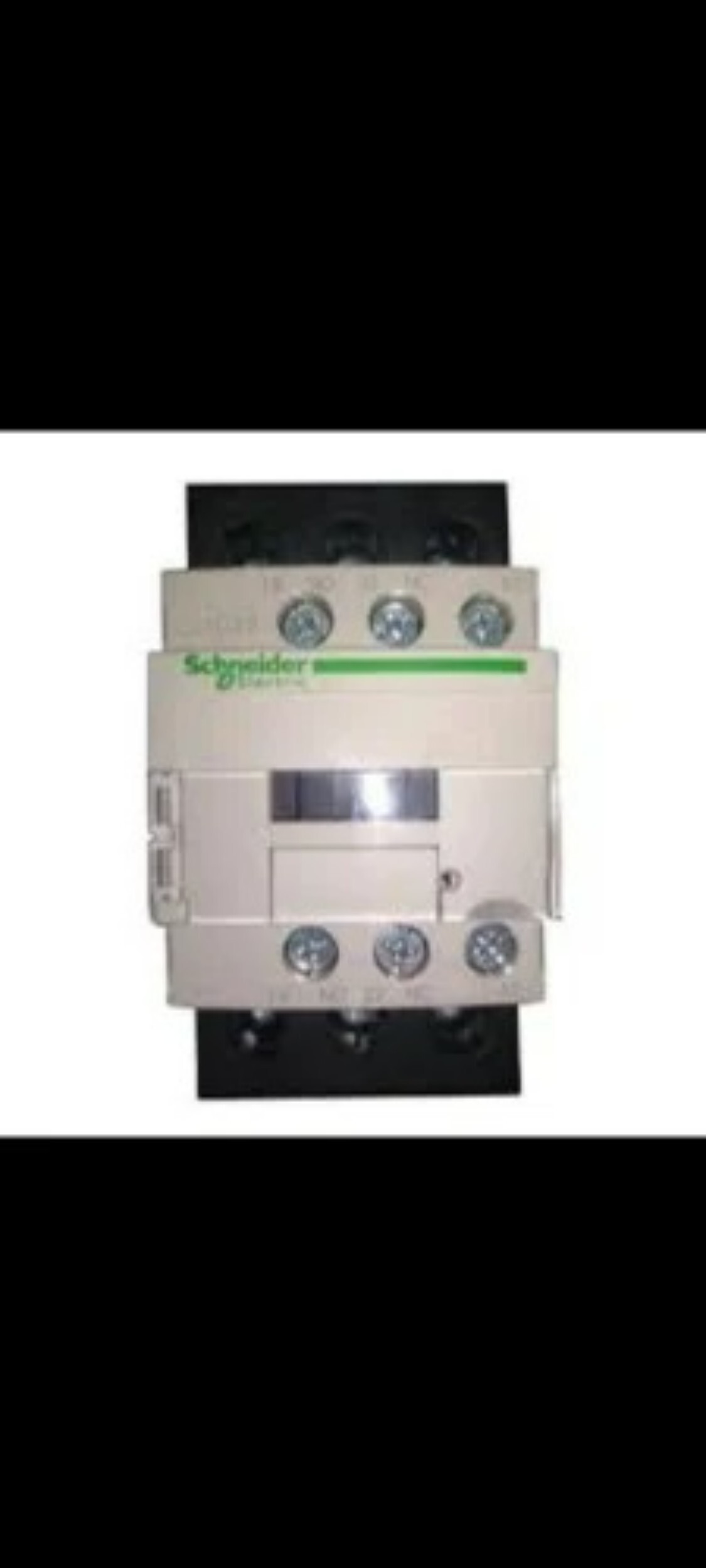 Tc Power Contactors - 3 Pole, 25 Amp Switching Current | Black Color, Din Rail Mounting