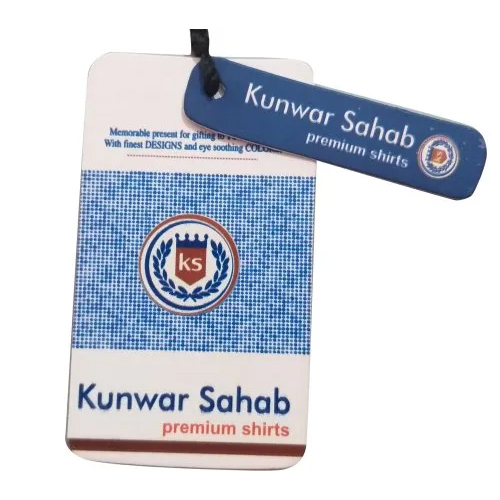 मल्टीकलर क्राफ्ट पेपर व्हाइट गारमेंट टैग