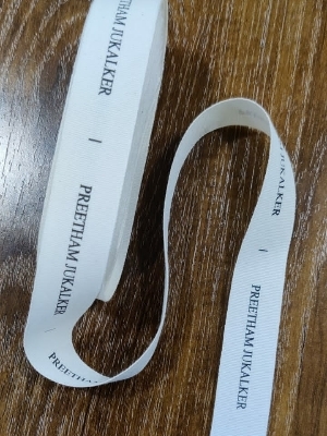 मल्टीकलर 33x50 मिमी बुना हुआ लेबल